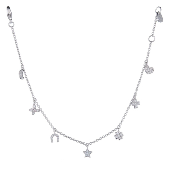 Браслет Crivelli Chain bracelet Белое золото