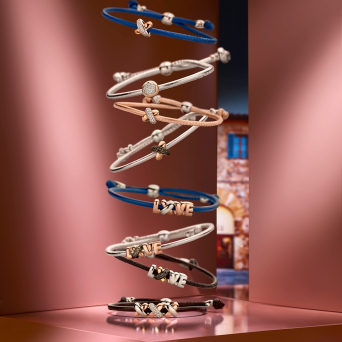 Constella Шнур Tirisi Kisses Розовое золото