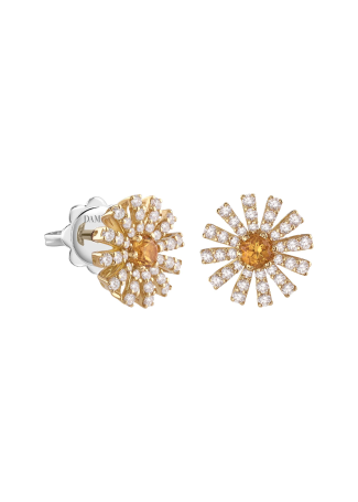 Серьги Damiani Margherita Желтое золото