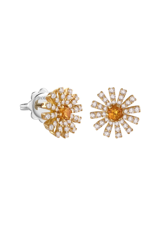 Серьги Damiani Margherita Желтое золото