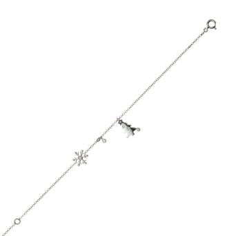 Браслет Crivelli Chain bracelet Белое золото