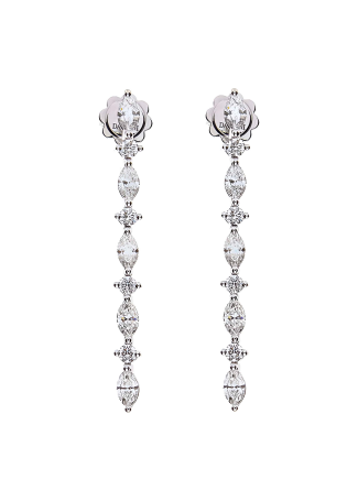 Серьги Damiani Timeless classico Белое золото