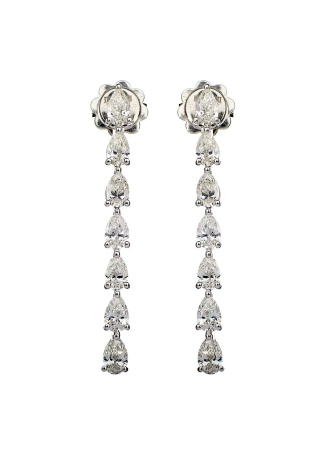 Серьги Damiani Timeless classico Белое золото