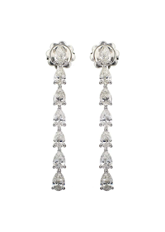 Серьги Damiani Timeless classico Белое золото