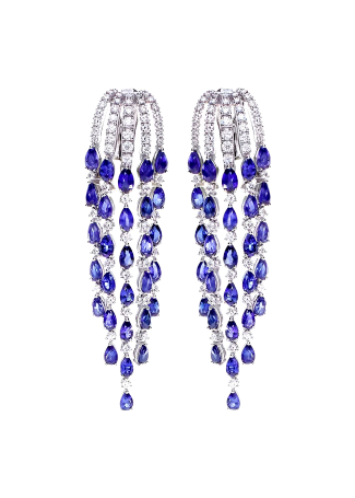 Серьги Damiani Sorgente Белое золото