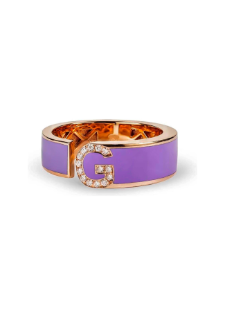 RF Enamel Ring Rose Gold