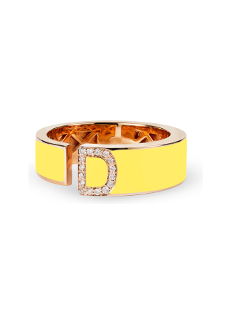Кольцо RF Enamel Розовое золото