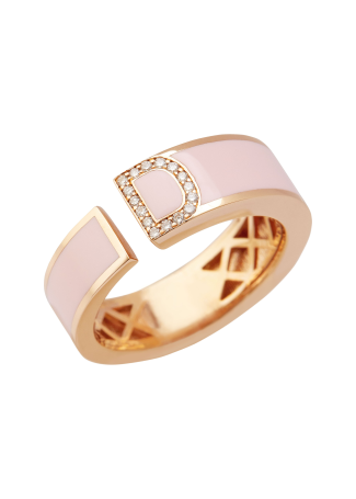Кольцо RF Enamel Розовое золото