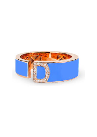 Кольцо RF Enamel Розовое золото