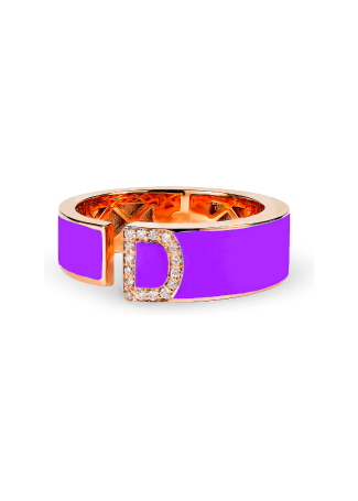 RF Enamel Ring Rose Gold