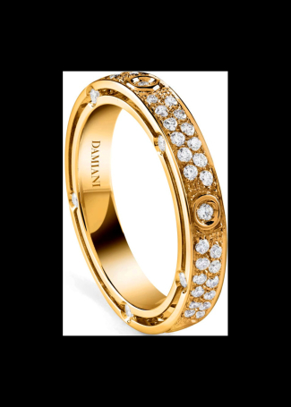 Кольцо обручальное Damiani D.Side Желтое золото
