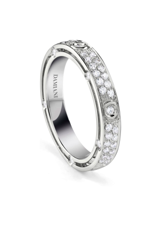 Кольцо обручальное Damiani D.Side Белое золото