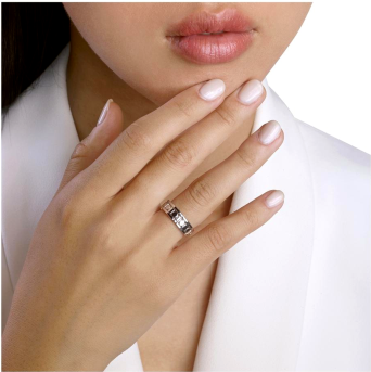 Кольцо Damiani Belle Epoque Reel Розовое золото