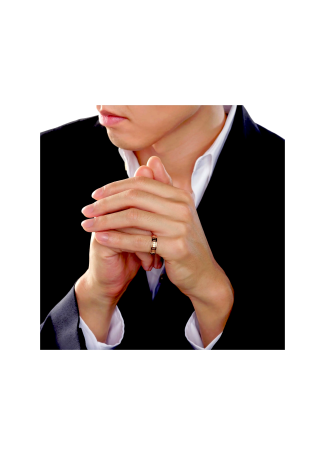 Кольцо Damiani Belle Epoque Reel Розовое золото