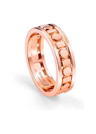 Кольцо Damiani Belle Epoque Reel Розовое золото