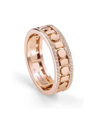 Кольцо Damiani Belle Epoque Reel Розовое золото