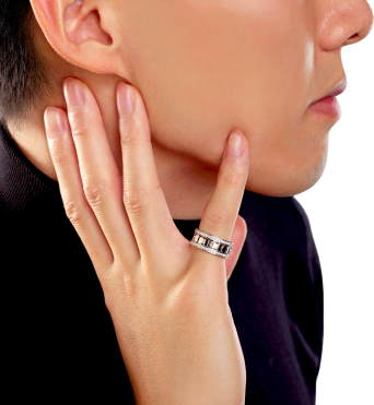 Кольцо Damiani Belle Epoque Reel Белое золото