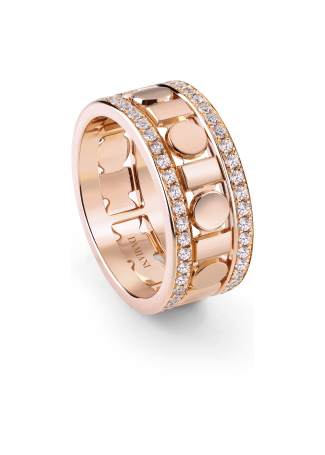 Кольцо Damiani Belle Epoque Reel Розовое золото