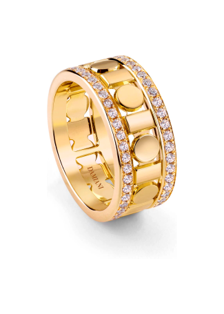 Кольцо Damiani Belle Epoque Reel Желтое золото