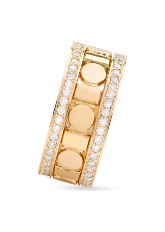 Кольцо Damiani Belle Epoque Reel Желтое золото