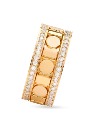 Кольцо Damiani Belle Epoque Reel Желтое золото