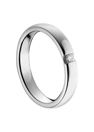 Кольцо обручальное Damiani Veramore Белое золото