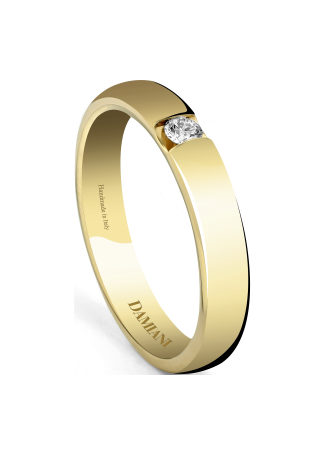 Неке жүзігі, Сақина Damiani Le Fedi Damiani Сары алтын, Ақ алтын