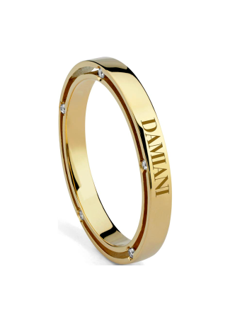 Неке жүзігі Damiani D.Side Сары алтын, Ақ алтын