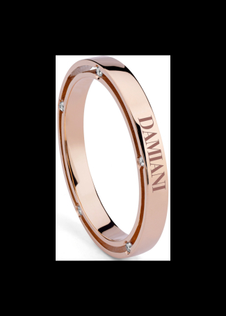 Кольцо обручальное Damiani D.Side Розовое золото