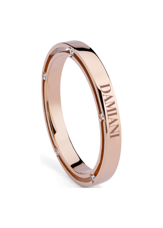 Кольцо обручальное Damiani D.Side Розовое золото