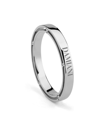 Кольцо обручальное Damiani D.Side Белое золото