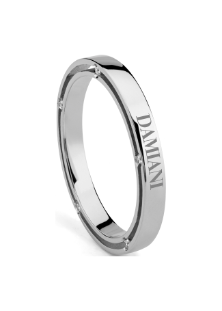 Кольцо обручальное Damiani D.Side Белое золото
