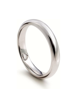 Кольцо Damiani D.Cuore Белое золото