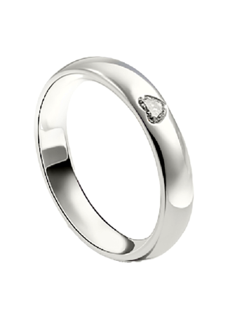 Кольцо Damiani D.Cuore Белое золото