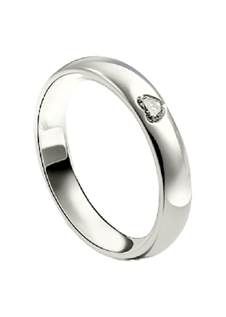 Кольцо Damiani D.Cuore Белое золото