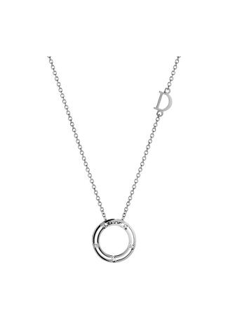 Колье Damiani D.Side Белое золото