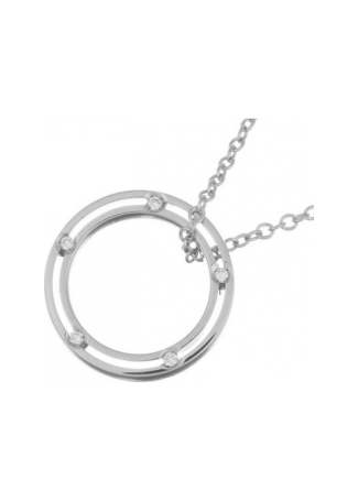 Колье Damiani D.Side Белое золото