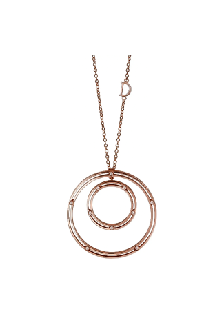 Колье Damiani D.Side Розовое золото