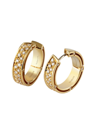 Серьги Damiani D.Side Желтое золото