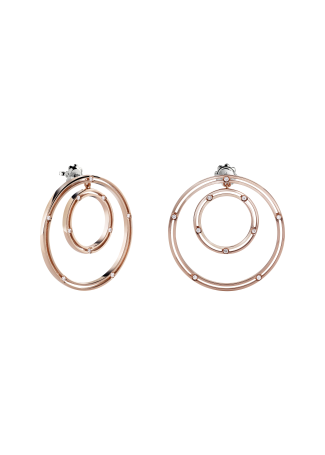 Серьги Damiani D.Side Розовое золото