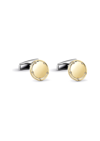 Запонки Damiani D.Side Желтое золото