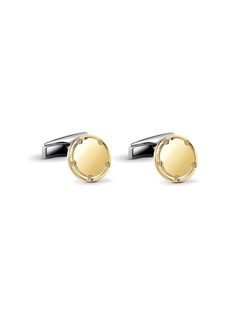 Запонки Damiani D.Side Желтое золото