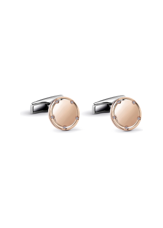 Запонки Damiani D.Side Розовое золото