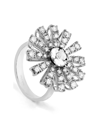 Кольцо Damiani Margherita Белое золото
