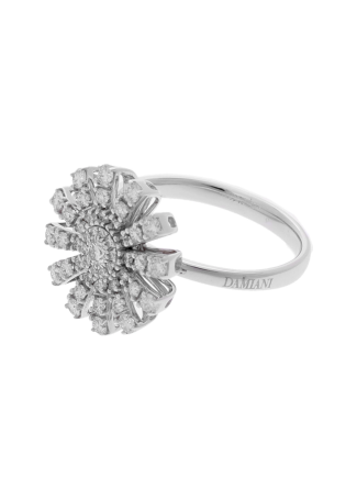 Сақина Damiani Margherita Ақ алтын