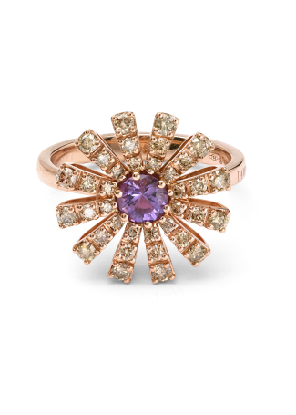 Кольцо Damiani Margherita Розовое золото