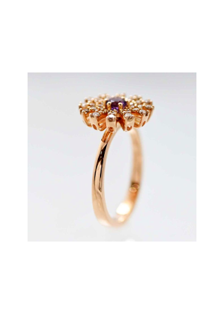 Кольцо Damiani Margherita Розовое золото
