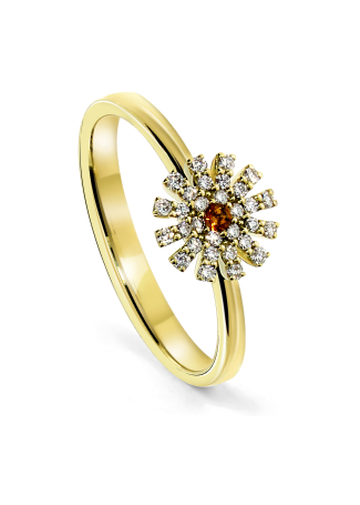 Кольцо Damiani Margherita Желтое золото