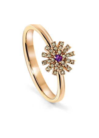 Кольцо Damiani Margherita Розовое золото