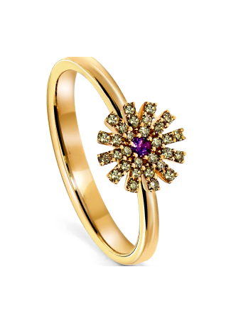 Кольцо Damiani Margherita Розовое золото